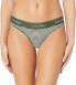 Фото #1 товара Calvin Klein Women's 237511 Modern Cotton Thong Panty Underwear Size L
