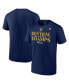 ფოტო #1 პროდუქტის Men's Navy Milwaukee Brewers 2023 NL Central Division Champions Locker Room T-shirt