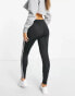 Фото #2 товара adidas Originals glitter 3 stripe leggings in black