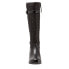 Trotters Lyra T1658-009 Womens Black Leather Zipper Knee High Boots 9.5