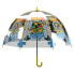 TORTUGAS NINJA Transparent Children Size Bubble Manual Umbrella