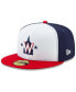 Фото #1 товара Men's White Washington Nationals Alternate 2 2020 Authentic Collection On-Field 59FIFTY Fitted Hat
