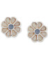 Silver-Tone 3-Pc. Set Mixed Stone Daisy Earrings