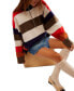 ფოტო #4 პროდუქტის Women's Coastal Stripe Pullover Top