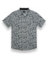 ფოტო #1 პროდუქტის Men's TOO MANY LINES - BLACK 7-SEAS BUTTON UP SHIRT