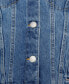 ფოტო #6 პროდუქტის Big Girls Stylish Collared Denim Trucker Jacket