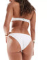 Фото #3 товара ASOS DESIGN sleek high leg hipster bikini bottom in ivory