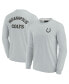 Фото #3 товара Men's and Women's Gray Indianapolis Colts Super Soft Long Sleeve T-shirt