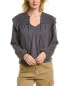 Bella Dahl Smocked Ruffle Pullover Women's