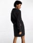 Фото #4 товара Brave Soul miles quarter zip jumper dress in charcoal