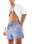 Фото #2 товара ASOS DESIGN swim shorts in short length in sky blue