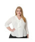 Plus Size Bow Button Down Olivia Blouse