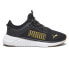 Фото #2 товара Puma Softride Astro Slip On Running Mens Black Sneakers Athletic Shoes 37879903