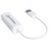 Manhattan USB 2.0 Fast Ethernet Adapter - 10/100 Mbps Fast Ethernet - Hi-Speed USB 2.0 - USB 2.0 - RJ-45 - Male connector / Female connector - White