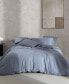 Фото #1 товара Organic Earth Solid Cotton Sateen 3 Piece Duvet Cover Set, King