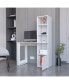 Фото #3 товара Anson Computer Desk with 4-Tier Bookcase and 1-Door Cabinet