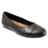 Фото #3 товара Softwalk Sonoma Cap Toe S1907-027 Womens Black Narrow Ballet Flats Shoes