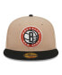 Men's Tan, Black Burnt Orange Logo 2-Tone 59FIFTY Fitted Hat