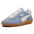 Фото #2 товара Puma Palermo Basketball Nostalgia Lace Up Mens Blue Sneakers Casual Shoes 39725