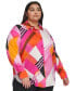 Фото #3 товара Plus Size Button-Front Blouse, First@Macy’s