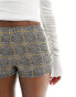 ASOS DESIGN jacquard hotpants in check Mixed check, S - фото #10