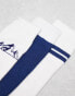 Threadbare Ski 3 pack printed socks in ecru