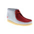 Фото #2 товара Clarks Wallabee Boot VCY 26165076 Mens Red Suede Lace Up Chukkas Boots 9