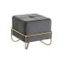 Bench DKD Home Decor 8424001851065 Grey Multicolour Golden Foam Metal MDF Wood 42 x 42 x 38 cm