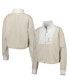 ფოტო #2 პროდუქტის Women's Tan, White Florida Gators Color-Block Quarter-Zip Jacket