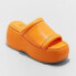 Фото #1 товара Women's Alanna Slide Wedge Heels - Wild Fable Orange 6.5