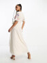 Фото #3 товара Hope & Ivy embroidered floral maxi dress in ivory