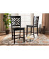 Фото #10 товара Caron Modern and Contemporary Transitional 2-Piece Finished Wood Counter Stool Set