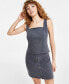 Women's Sleeveless Studded Denim Top, Created for Macy's