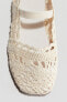 Фото #3 товара Crochet-look Ballet Flats