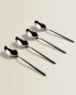Фото #8 товара Set of shiny steel dessert spoons