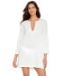 ფოტო #1 პროდუქტის Women's Embroidered Tunic Cover-Up