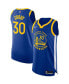 Фото #2 товара Men's Stephen Curry Royal Golden State Warriors 2020/21 Authentic Jersey - Icon Edition