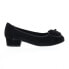 Фото #1 товара David Tate Quick Womens Black Suede Slip On Ballet Flats Shoes