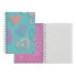 Фото #3 товара TOTTO A5 Lined Cover Painted Hearts Notebook