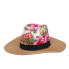 Фото #1 товара Соломенная шляпа Цветы Розовый