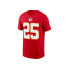 Kansas City Chiefs Men's Pride Name and Number Wordmark 3.0 Player T-shirt Clyde Edwards-Helaire