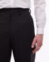 Topman oversized wool trouser in black