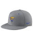 Фото #1 товара Men's Gray Pitt Panthers USA Side Patch True AeroBill Performance Fitted Hat