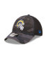 Фото #1 товара Men's Camo, Black Los Angeles Rams Historic Logo Neo 39Thirty Flex Hat