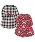 ფოტო #1 პროდუქტის Toddler Girls Organic Cotton Long-Sleeve Dresses, Red Winter Folk