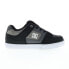 Фото #3 товара DC Pure 300660-KWA Mens Black Leather Lace Up Skate Inspired Sneakers Shoes