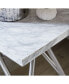 Coral Carrara Marble Console Table