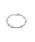 ფოტო #1 პროდუქტის 3mm Sterling Silver Ball and Freshwater Pearl Stretch Bracelet