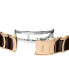 ფოტო #5 პროდუქტის Unisex Swiss Automatic Centrix Diamond (1/20 ct. t.w.) Brown High-Tech Ceramic & Rose Gold PVD Bracelet Watch 39mm