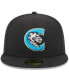 Фото #3 товара Men's Black Charlotte Knights Authentic Collection Alternate Logo 59FIFTY Fitted Hat